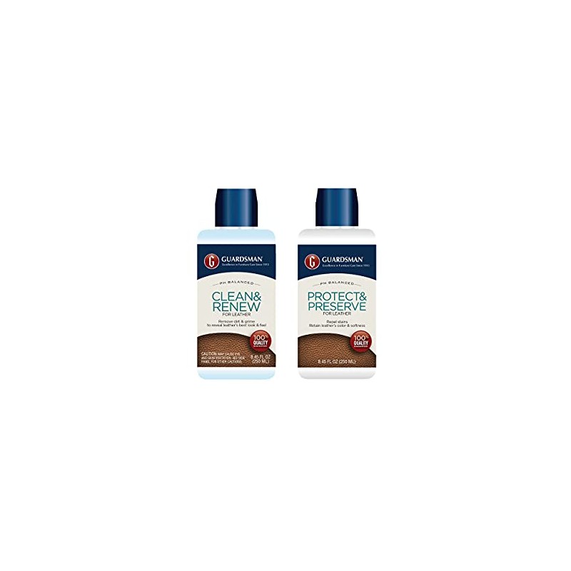 Guardsman Leather Care Bundle: Leather Cleaner and Leather Protector