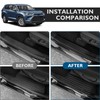 BIBLOZ Inside Door Sill Protector Compatible with Toyota Grand Highlander