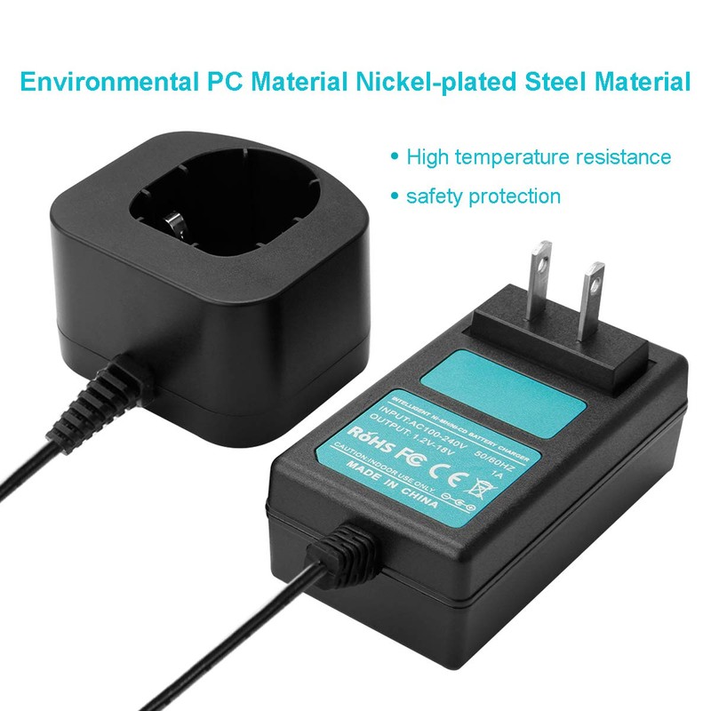 Creabest 1.2V-18V Ni-HM/Ni-CD 1400652 Battery Charger Compatible with Ryobi 7.2V