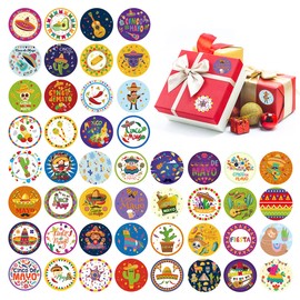 Mexican Stickers Fiesta Party Bulk Stickers Cinco De Mayo Gift Decals Cartoon Tags Decorations Mexican Carnival Party Stickers Supplies Kids Decorative Label Decals Candy Envelope Seals 8PCS 48Designs