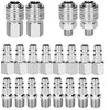 20PCS Euro Air Line Hose 1/4'' Quick Release Fitting Set