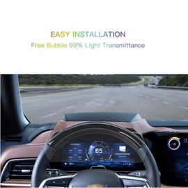 Tempered Glass Dashboard Screen Protector for 2025 Chevy Tahoe & Suburban - 9H Hardness, Anti-Scratch, Bubble-Free Installation, HD Clear