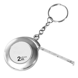 Measuring Measure 6.6 ft (2 m), Mini Tape Measure, Small Size, Includes Keychain, Portable, Automatic, Flexible, Accurate Measurement, Waist, Waist, Chest, Sewing, Dressmaking, Crafts, Digital