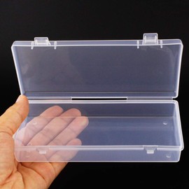 Airgoesin 3pcs Small Storage Box Container Desktop Organizer with Lid for Keeping Small Parts, Coints, Screws, Bead, Pencils, Q-Tip, Ornaments, Pills, Herbs, Jewelry Findings (3pcs L Size)