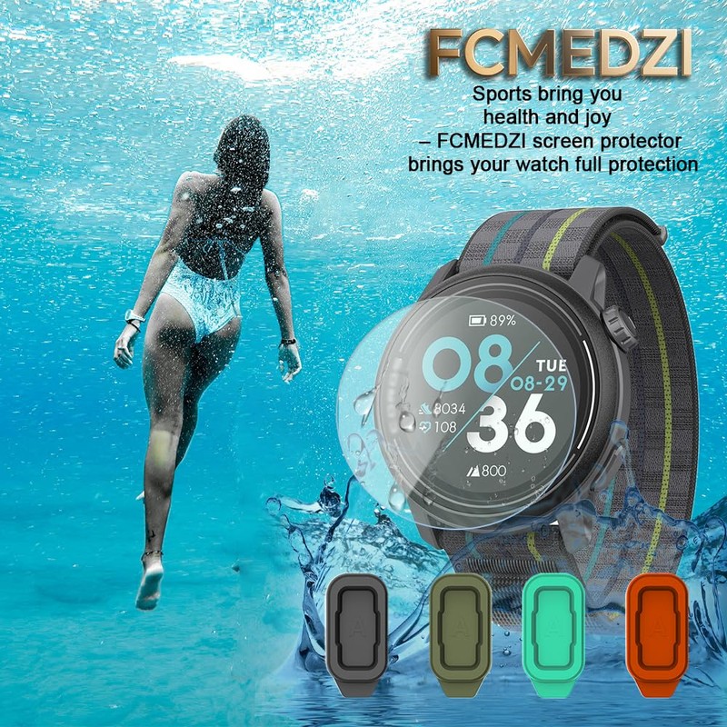 FCMEDZI Tempered Glass Protective film Compatible for Coros Pace Pro