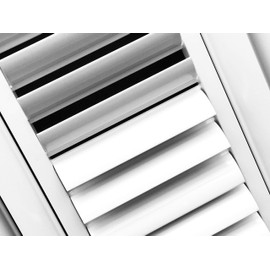 HVAC Premium 8''w X 8''h 4-Way Aluminum Curved Blade Adjustable Air Supply HVAC Diffuser - Full Control Vertical/Horizontal Airflow Direction - Vent Duct Cover [Outer Dimensions: 9.65''w X 9.65''h]