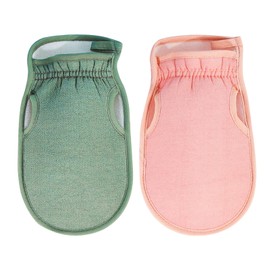 2Pcs Exfoliating Glove, Exfoliating Body Scrubber, Exfoliating Mitt, Deep Exfoliating Glove Body Exfoliator