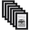 Egofine 4x6 Set of 6, Made of Solid Wood Covered