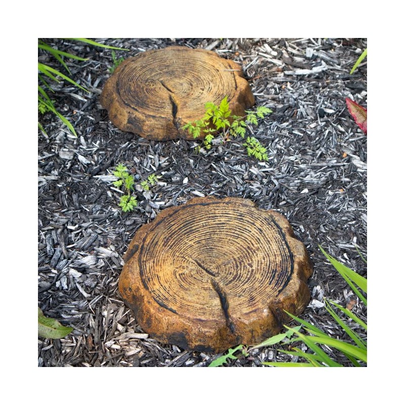 Athens Large Log Stepping Stone, Espresso
