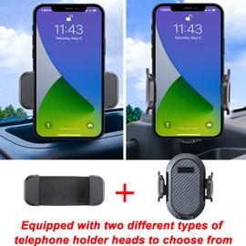 Neepiar Phone Holder Mount Compatible with 2011-2018 Jeep Wrangler JK JKU Dash Multi-Mount Phone Kit with Storage Box Interior Accessories