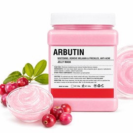 Mascarilla Jelly Peel-Off con Arbutina 650 g para Rostro y Cuello | Ayuda a Unificar el Tono y Mejorar la Luminosidad de la Piel | Fórmula Facial con Acción Antioxidante.