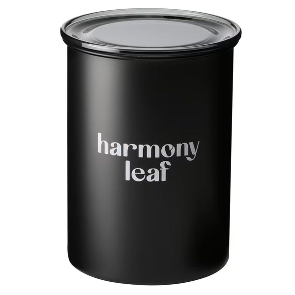 Harmony Leaf Stainless Steel Coffee and Food Storage Canister With