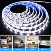 Tesfish 5V USB White LED Strip Lights, 6000K 9.84Ft Cuttable