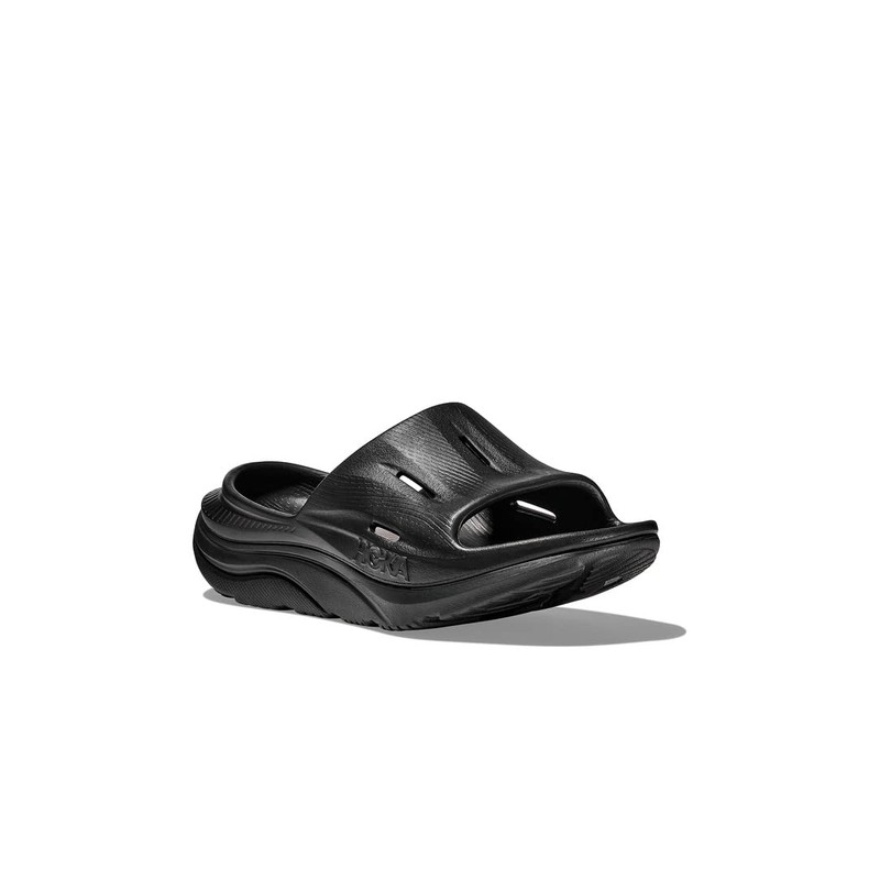 HOKA 1135061-BBLC Ola Recovery Slide 3 Shower Sandal, Black, 27.0