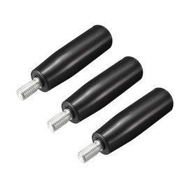 sourcing map Set of 3 Rotary Handwheel Machine Handle M10 Male Thread Trunk Milling Machine de