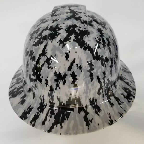 Pyramex Ridgeline Wide Brim Hard Hat Hydro Dipped in gray