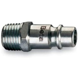 Beta 1916G 1/4 Stecknippel, Druckluft Stecker (hochwertige Luftleitung für Druckluft, optimale Luftkupplung, Messing Schnellkupplung, Luftdruckanschluss, europäische Ausführung)
