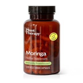 Plant Therapy Plant Therapy Moringa Herbal Supplement Capsules, Supports Whole-Body Wellness, Energizing & Immune-Supporting, Naturally Nutritious, 120 Vegetarian Capsules (4 Month Supply), Made in The USA
