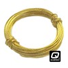 QUERGO Brass Picture Frame Wire, Picture Hanging Wire, 3.5 Metres