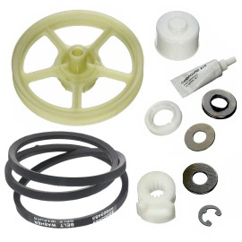 Whirlpool LNC6766A71 Admiral OEM Washer Pulley Bearing Belt Kit