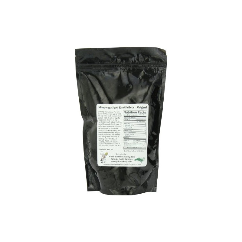 Chef Piggy Tail Microwave Pork Puffies Pork Rinds, Original, Gluten