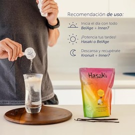 Hasaki Sanki Suplemento Alimenticio Postbióticos Cacao Proteína Probióticos Vitaminas Minerales Vainilla Flora Intestinal 560