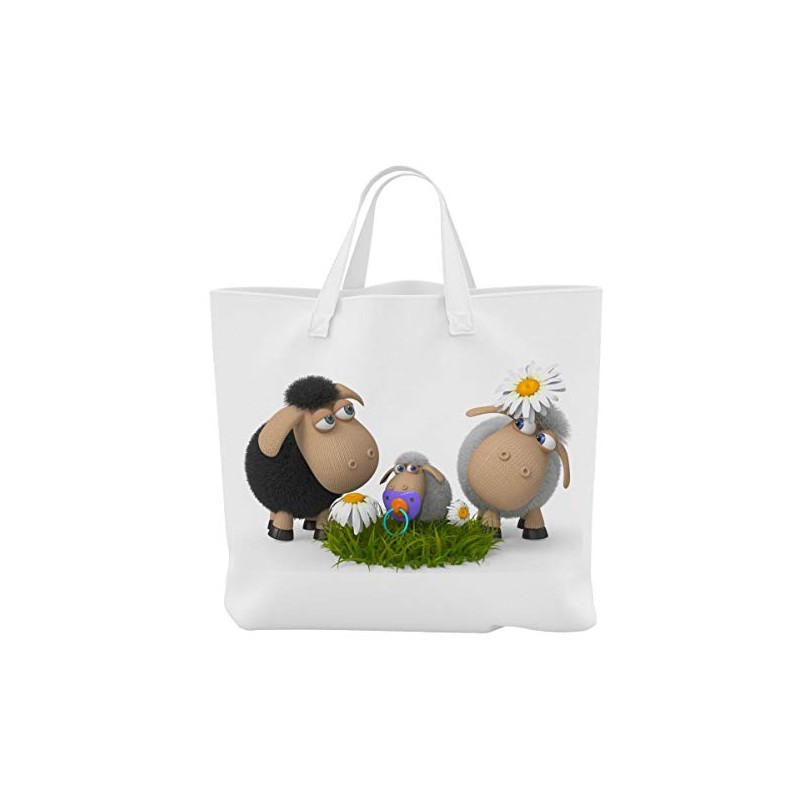 Shopping Cart Shopper / - 38x42cm - Motive: 3D Comic