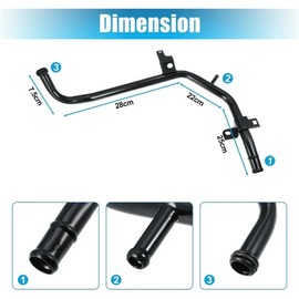 SecosAutoparts 19510R40A50 Heater Pipe Compatible with Honda Accord CRV 2010-2011 Accord 2008-2010#19510-R40-A50