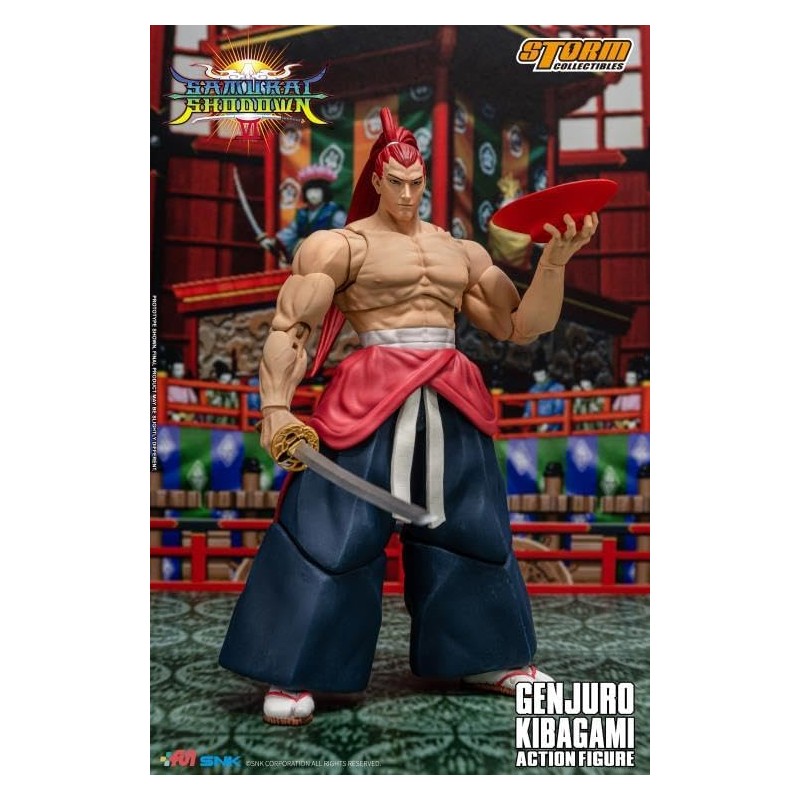 Storm Collectibles Samurai Shodown Genjuro Kibagami 1/12 Scale Action Figure,