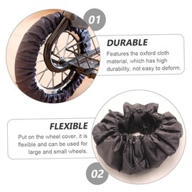 SAFIGLE 2pcs Stroller Wheel Cover Portable Protector for Prams and Wheelchairs Anti-dust and Water Resistant Lightweight and Compact Design for Stroller and Wheelchair Use