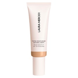 Laura Mercier Tinted Moisturizer Natural Dewy with SPF 30: 24HR+ Hydration, Long Lasting, Sheer to Light, Buildable Coverage, Dewy Finish, Improve Skin Tone and Texture, Skin Tint, Oak