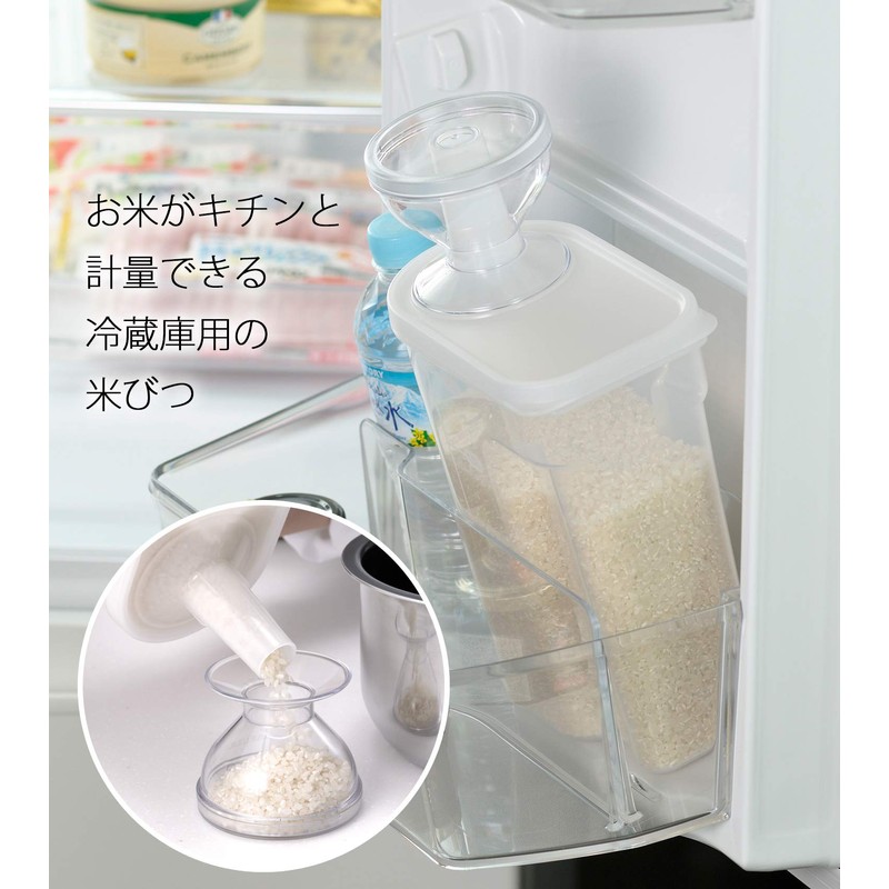 Inomata Chemical 1247 Refrigerator Rice Bottle, 4.4 lbs (2 kg),