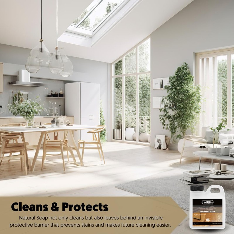 WOCA Denmark Residential Cleaning Set – 1L White Natural Soap