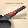 Bobikuke Fried Egg Pan with Removable Handle, Pancake Pan Induction
