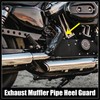 Hihaha 1Set Universal Motorcycle Exhaust Heat Shield Pipe Shield Exhaust