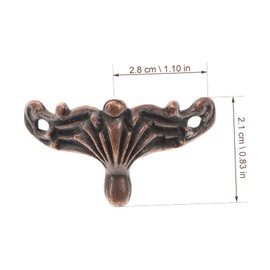 LALAFINA 25pcs Wooden Box Legs Bun Feet for Furniture Corner Protector Easy Install Corner Guards for Jewelry Chest