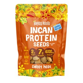 Brass Roots Organic Incan Protein Seeds - Sweet Heat - 10 oz, High Protein, School Safe, Nut Free, High Omega 3, Supports Gut Health, Good Source of Fiber, Shark Tank