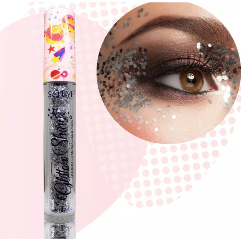Saniye 6pz De Delineador Glitter Shine Saniye