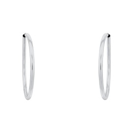 Amor Women's Creole Earrings 925 Silver Rhodium-Plated 312325