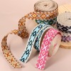 uxcell 5 Yards Cotton Webbing Strap, 2-inch(50mm) Jacquard Webbing Ribbon