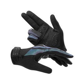 INBIKE Cycling Gloves Men's Long MTB Gloves Women Breathable Elastic Non-Slip Touchscreen Cycling Gloves for Cycling Downhill Road Cycling Black & Glare S