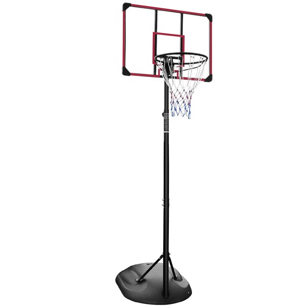 Portable Basketball Hoop Height Adjustable 5.6-10FT Indoor Outdoor Basketball Goal