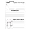 Repair Job Cards x100 Garage Workshop Job Time Sheet Pad