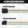 Gonice 25Ft 4 Pin Trailer Wiring Harness Extension Kit, 4-Way