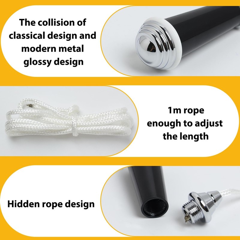 Cncedi Light Pull Cord, Light Pulls Handle with 1m Cord
