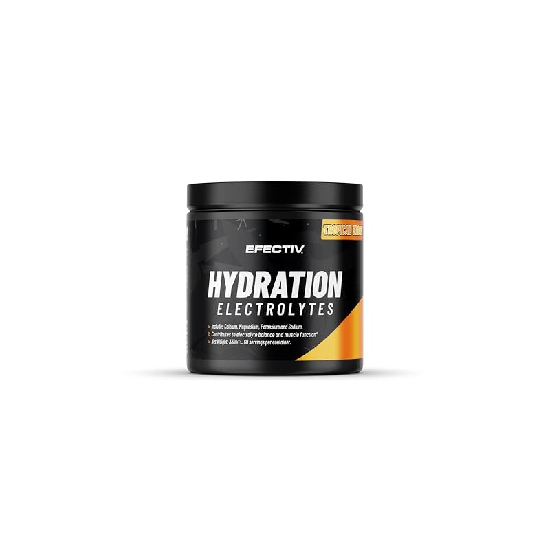 Efectiv Hydration Electrolytes Powder - 330g, 60 Servings - Vegan