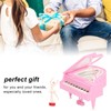Pink Piano Music Box Small Ballerina Girl Dancing Emulational Pianoforte