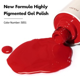 VENALISA Red Gel Nail Polish 1 Pcs 10ML Soak Off UV Gel Salon Manicure DIY at Home Nail Art For Girls Women