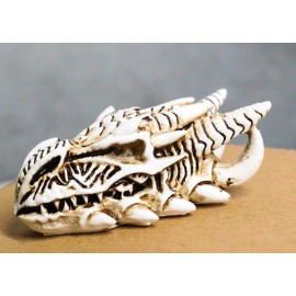 Miniature Tribal Tattoo Demon Horned Dragon Skull Figurine Fantasy Dragons Lair