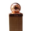 3.5" Copper Ball Post Cap - Fits 3.5" x 3.5"